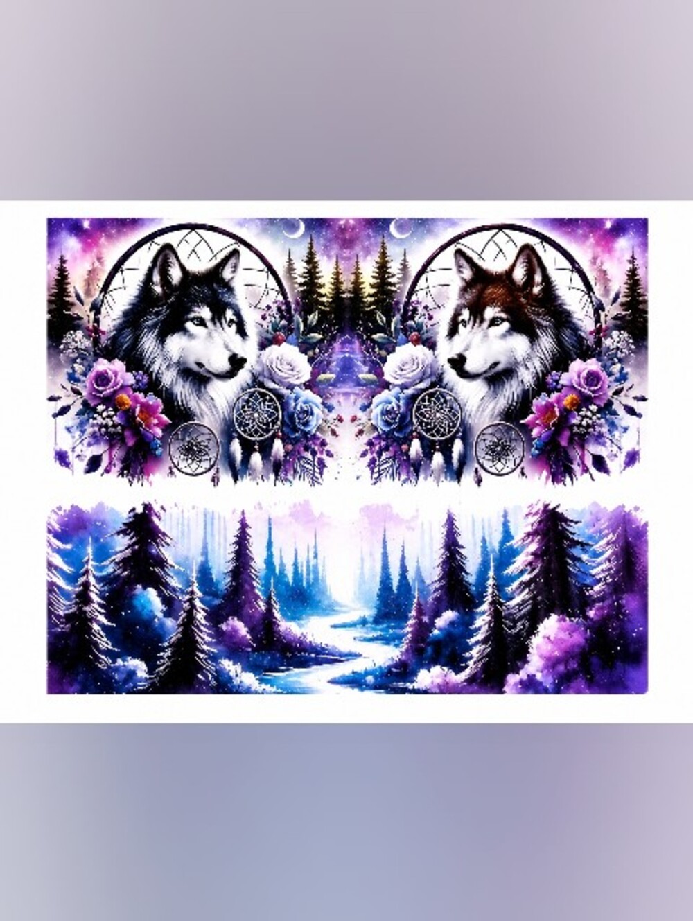Mystic Wolf Tumbler Wrap
